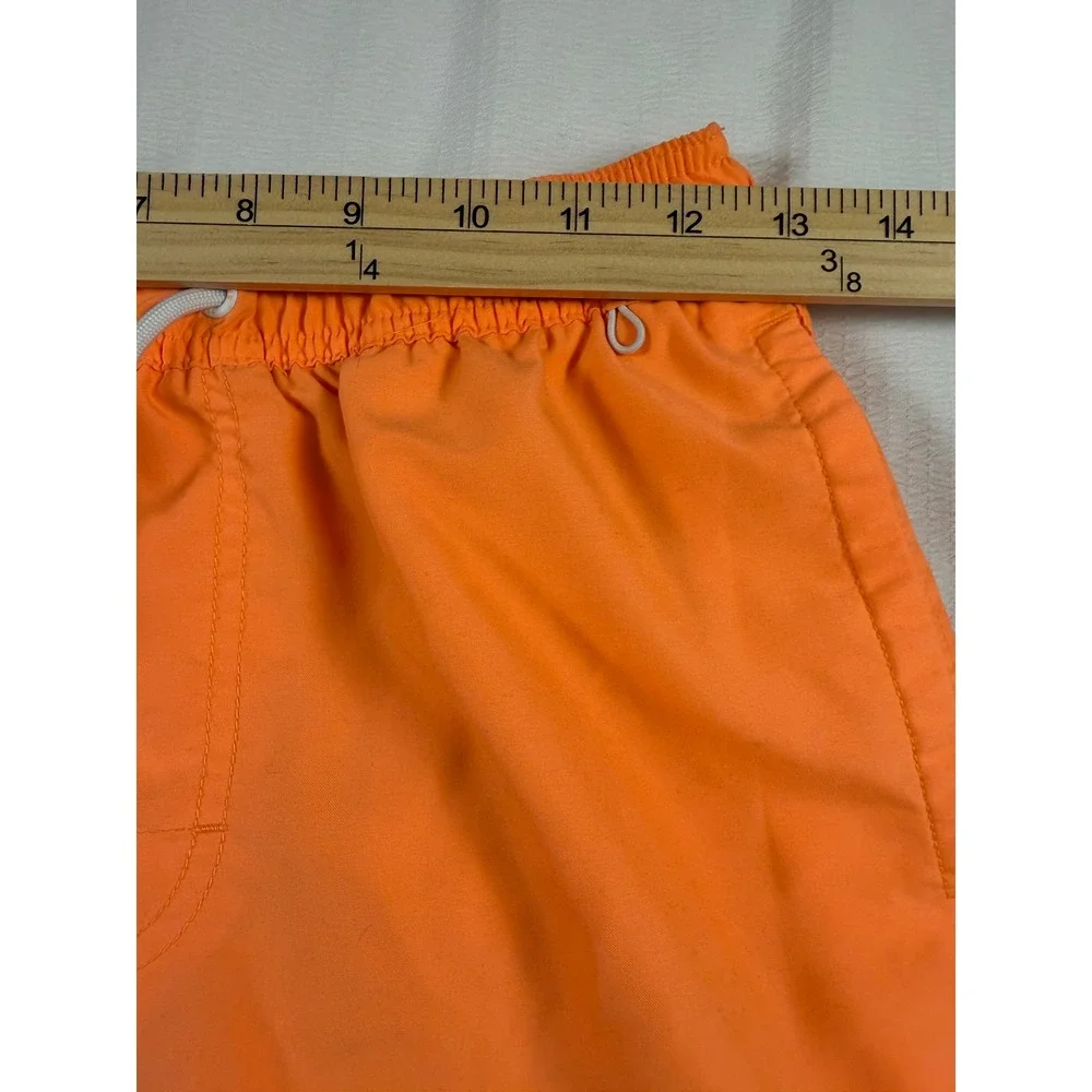 American Eagle Mens Neon Orange Swim Trunks Mesh Lined Board Shorts XS Beach